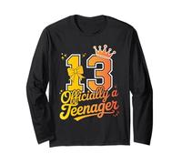 Officially A Teenager 13th Birthday 13 Years Old Long Sleeve T-Shirt