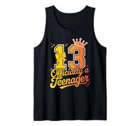 Officially A Teenager 13th Birthday 13 Years Old Tank Top