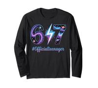 Officially a Teenager 6 + 7 13 Years 13th Birthday Long Sleeve T-Shirt