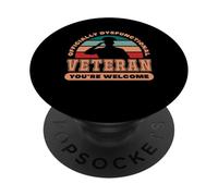 officially dysfunctional veteran welcome Design PopSockets Adhesive PopGrip