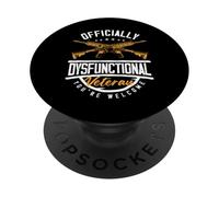 officially dysfunctional veteran welcome Design PopSockets Adhesive PopGrip