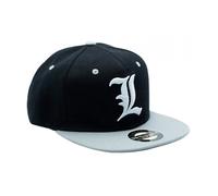 Officially Licenced Death Note Large Snapback Cap Adjustable Black and Grey
