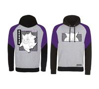 Officially Licenced Pokemon - Gengar Shadow Unisex Varisty Hoodie Grey/Purple