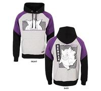 Officially Licenced Pokemon - Gengar Shadow Unisex Varisty Hoodie Grey/Purple [Not Machine Specific] [Not Machine Specific]