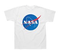 Officially Licensed 100% Cotton Children's T-Shirt with Classic NASA Logo Printed on The Front. Available in Ages 1-2, 3-4, 5-6, 7-8 and 9-10 (Age 1-2) White