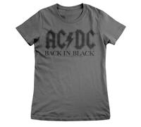 Officially Licensed AC/DC - Back In Black Women T-Shirt