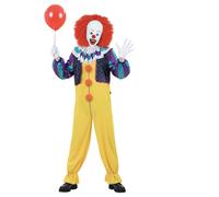 Officially Licensed Adult Pennywise IT Clown Halloween Fancy Dress Costume