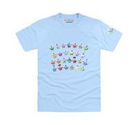 Officially Licensed Alphablocks A to Z Kids T-Shirt (Light Blue, S)