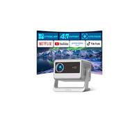 【Officially-Licensed APP & Auto Focus & Keystone】Mini Smart 4K Projector, VOPLLS 1000 ANSI Full HD 1080P WiFi 6 Bluetooth Portable Projector, Movie Projectors for Bedroom/Outdoor/Phone