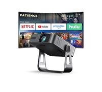 【Officially-Licensed APP & Thinnest Design】Smart Mini Projector 4K with Auto Focus & Keystone, VOPLLS 1000 ANSI Native 1080P WiFi 6 Bluetooth Portable Projector, Movie Projectors for Bedroom/Outdoor