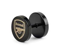 Officially Licensed Arsenal Black Plated Stud Earring - Single | Black IP Plated Arsenal FC stud earring • Officially licensed club merchandise • Ideal gift for fans of all ages