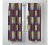 Officially Licensed Aston Villa FC 72" Curtain Set - 168 x 182 cm Taped Edge Pair