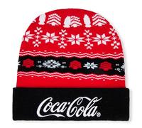 Officially Licensed Black Red Coca-Cola Beanie Hat - Coke Zero Unisex for Male and Female - Taste The Feeling!