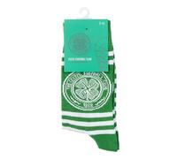 Officially Licensed Celtic Striped Socks - Single Crest Design - Men's & Boys Training & Casual Wear 4-7