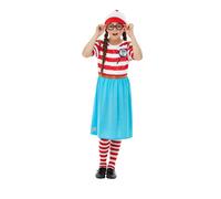 Where's Wally Wenda Girls Fancy Dress World Book Day Week Character Kids Costume