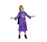 Officially Licensed Disney Villains Evil Queen Costume for Girls, Features Dress, Cape & Headband, Size 7-8 Years