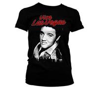 Officially Licensed Elvis - Viva Las Vegas Women T-Shirt (Black), Small