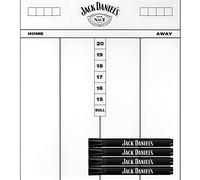 Officially Licensed Jack Daniel's Darts Marker Boards | Drywipe Scoreboard | Whiteboard Kit (MB10)