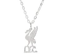 Officially Licensed Liverpool FC Liverbird Pendant Necklace, Silver Plated Chain, Men's Licensed Gift