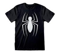 Officially Licensed Marvel Comics Spider-Man Classic Logo Unisex T-Shirt Black