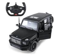 Officially Licensed Mercedes Benz G63 AMG RC Car, 1:14 Scale, Black - Remote Controlled with Front Wheel Shock Absorbers, Suitable for Indoor and Outdoor Play