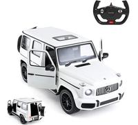 Officially Licensed Mercedes Benz G63 AMG RC Car, 1:14 Scale, White - Remote Controlled with Front Wheel Shock Absorbers, Suitable for Indoor and Outdoor Play