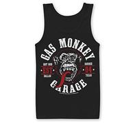 Officially Licensed Merchandise Gas Monkey Garage Round Seal Tank Top Black X-Large