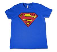 Officially Licensed Merchandise Superman Shield Unisex Kids T Shirts - Blue 9/10 Years