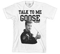 Officially Licensed Merchandise Top Gun - Talk To Me Goose T-Shirt (White), X-Large