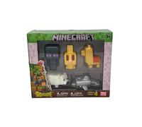Officially Licensed Minecraft SquishMe Series 4 Collector’s Box - Metallic Strawberry-Scented, 5 Characters (Enderman, Bunny, Llama, Dolphin, Polar Bear) - Soft PU Foam Gift for Ages 3+