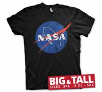 Officially Licensed NASA Washed Insignia BIG & TALL 3XL, 4XL, 5XL Men's T-Shirt