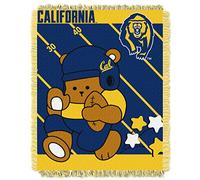 Officially Licensed NCAA UCal Berkeley Golden Bears Fullback Jacquard Baby Throw Blanket, 36" x 46", Multi Color