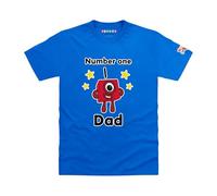 Officially Licensed Numberblocks - Number one Dad Adults T-Shirt (Royal, S)