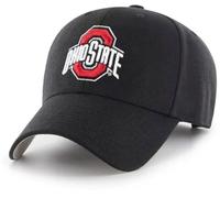 Officially Licensed Ohio State Black MVP Hat Classic Primary Team Logo Adjustable Embroidered Structured Cap (Multicolor), Multicolor, One size