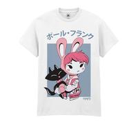 Officially Licensed Paul Frank Adults T-Shirt - Classic Julius The Monkey Graphic Tee, Soft Cotton Unisex Fit, Retro Pop Culture Style (UK, Alpha, S, Regular, Regular) White