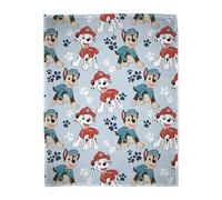Officially Licensed Paw Patrol Fleece Blanket | Super Soft Warm Sketchy Design Blue Throw with Marshall and Skye, | Perfect For The Home, Bedroom, Camping & Sleepovers
