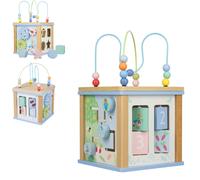 Officially Licensed Peter Rabbit Wooden Activity Cube - 5 Activities for Toddlers, Safe Non-Toxic Paint, FSC Wood | Orange Tree Toys