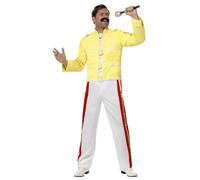 Officially Licensed (Queen) Freddie Mercury Music Icon Fancy Dress Party Costume