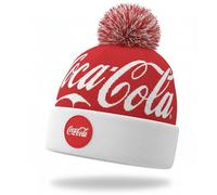 Officially Licensed Red Coca-Cola Bobble Hat - Coke Beanie Unisex for Male and Female - Taste The Feeling!