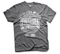 Officially Licensed Save The Clock Tower Men's T-Shirt (Dark Grey), Darkgray, L