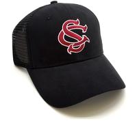 Officially Licensed South Carolina Baseball Hat Classic Team Logo Black Mesh Trucker Adjustable Snapback Gamecocks University Sports Cap