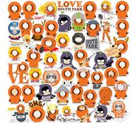 Officially Licensed South Park Kenny 50ct Vinyl Large Deluxe Stickers Variety Pack - Laptop, Water Bottle, Scrapbooking, Tablet, Indoor/Outdoor - Set of 50
