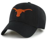 Officially Licensed Texas Black MVP Hat Classic University Logo Adjustable Embroidered Team Structured Cap, Multicolor, One Size