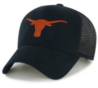 Officially Licensed Texas University Black Mesh Trucker Hat Classic Adjustable Embroidered Team Logo Structured Snapback Multicolor Cap