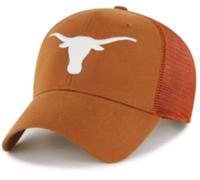 Officially Licensed Texas University Mesh Trucker Orange/White MVP Hat Classic Adjustable Embroidered Primary Team Logo Structured Snapback Baseball Sports Cap