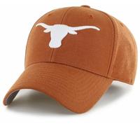 Officially Licensed Texas University Orange MVP Hat Classic Team Logo Adjustable Structured Embroidered Solid Cap, Multicolor, One Size