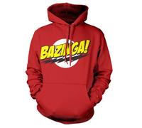 Officially Licensed The Big Bang Theory - Bazinga Super Logo Hoodie S-XXL Sizes
