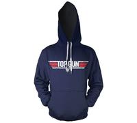 Officially Licensed Top Gun Distressed Logo Hoodie S-XXL Sizes