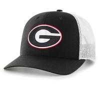 Officially Licensed University Georgia Mesh Trucker Hat Classic Bulldogs Primary Team Logo Adjustable Black/White Snapback Baseball Sports Cap