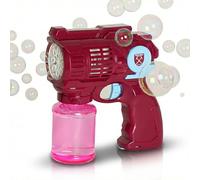 Officially Licensed West Ham United Bubble Gun - Claret & Blue Club Crest Bubble Maker Toy for Hammers- COYH + With Solution